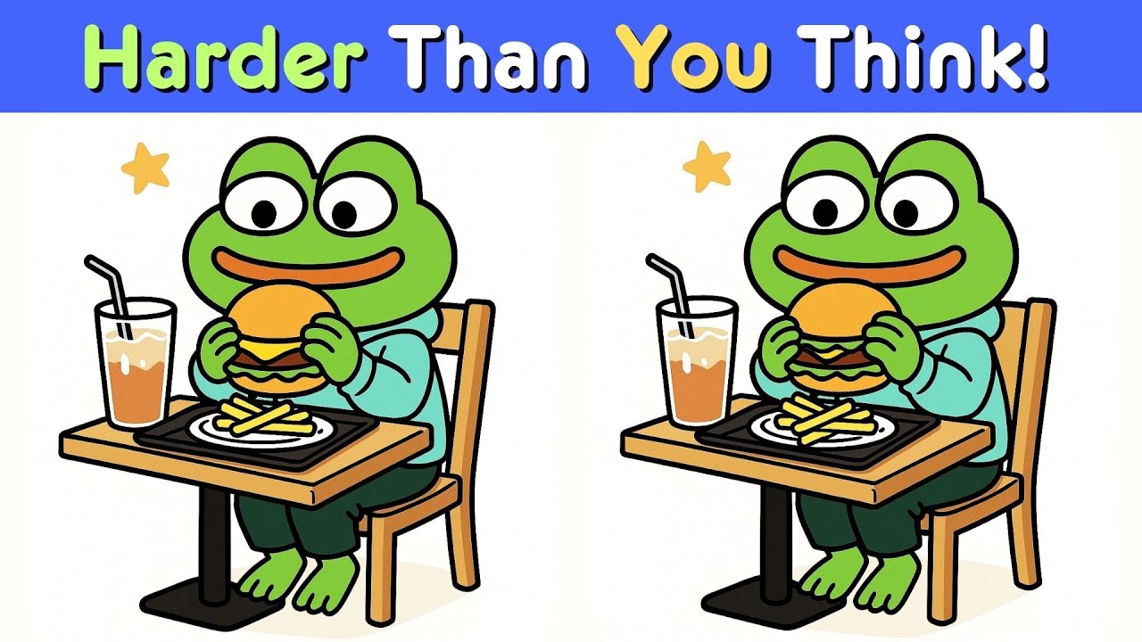 Spot the difference #11: 5 Cozy Puzzles to Boost Your Brain! 🔍🧠  Just a Chill Frog 2