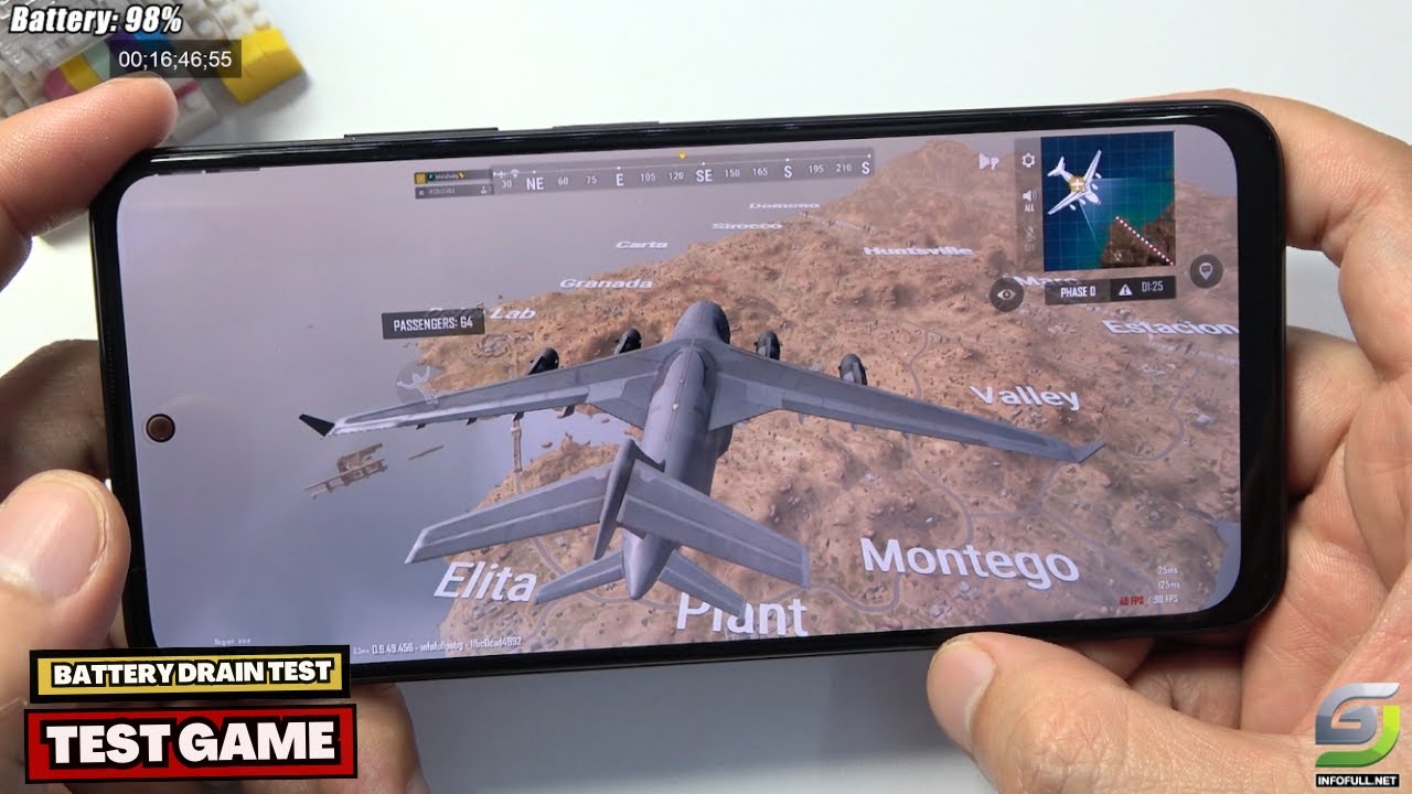 Xiaomi Redmi Note 12s test game PUBG New State 90 FPS