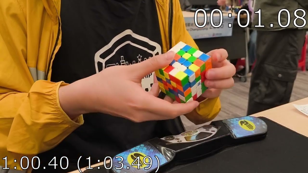 1:01.74 5x5 Average w/ 59.01 Single