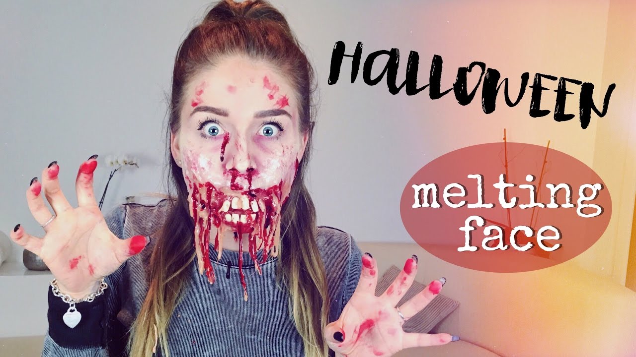 Melting Face HALLOWEEN Make Up 👻 ( Schmelzendes Gesicht ) | BibisBeautyPalace