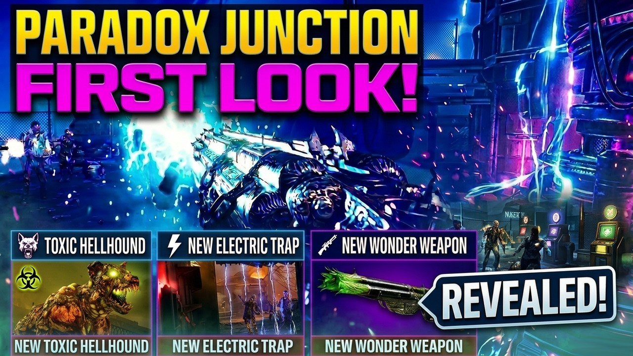 PARADOX JUNCTION ZOMBIES - FIRST LOOK AT NEW WONDER WEAPON & PACK-A-PUNCH CAMOS!