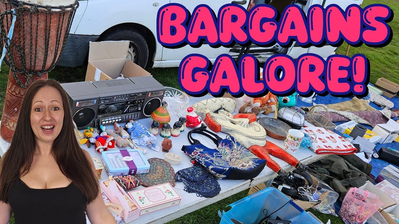 BUSY SELLING DAY 🥳 Selling at the car boot sale, flea market UK POV
