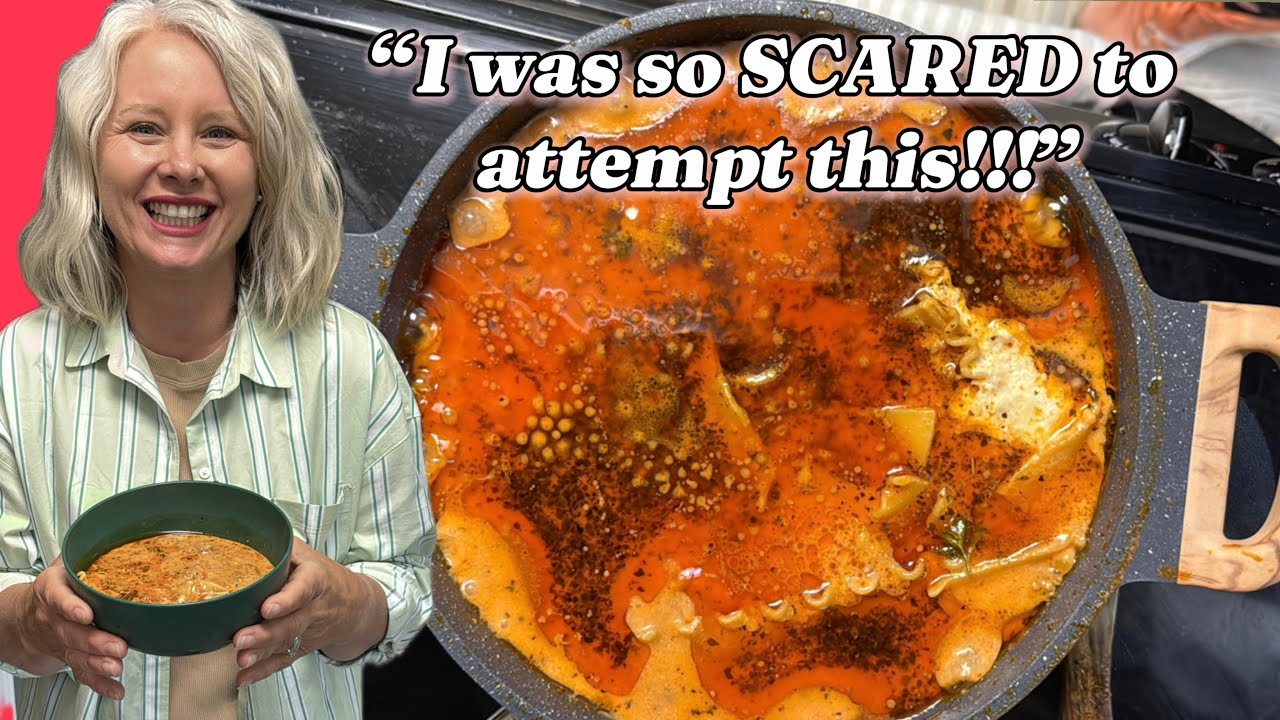 Making the viral Lasagna Soup!! (We couldn’t recreate it if we tried 😂)