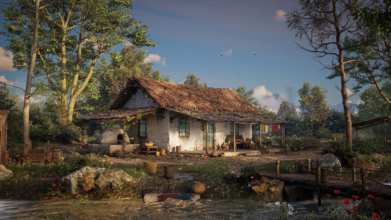 Spanish Cottage by the river in Unreal Engine 5