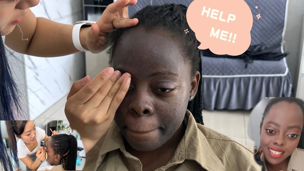 BLACK GIRL GETS MAKEUP DONE IN CHINA 🇨🇳 FOR THE FIRST TIME || (unexpected ending)