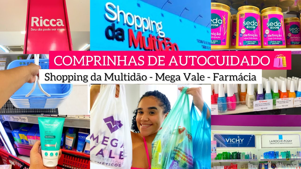 COMPRINHAS DE AUTOCUIDADO | SHOPPING DA MULTIDÃO- FARMÁCIA- MEGA VALE | COMPREI MUITA COISA