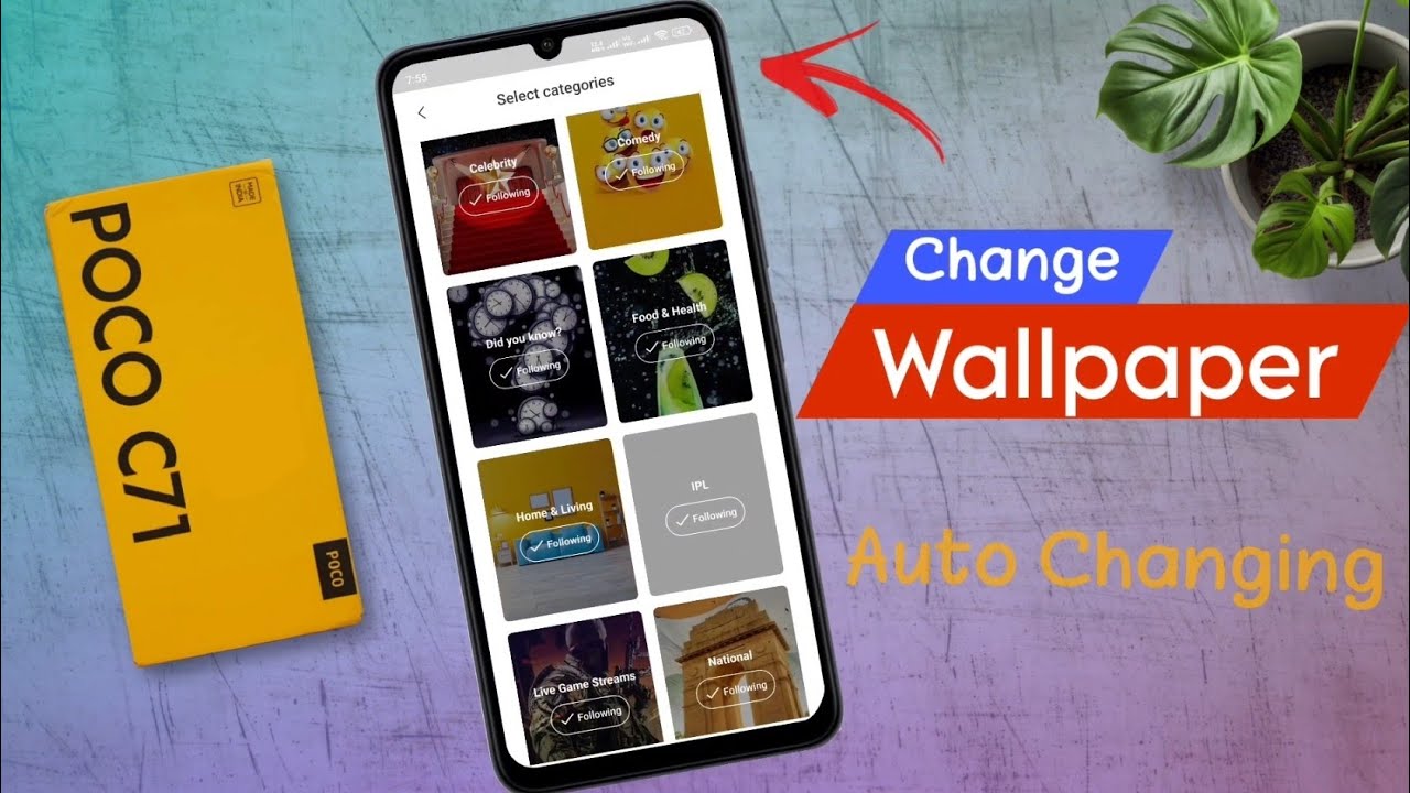 How to Auto Change Lock Screen Wallpaper Poco C71 / Poco C71 me Wallpaper Set Kaise Kare