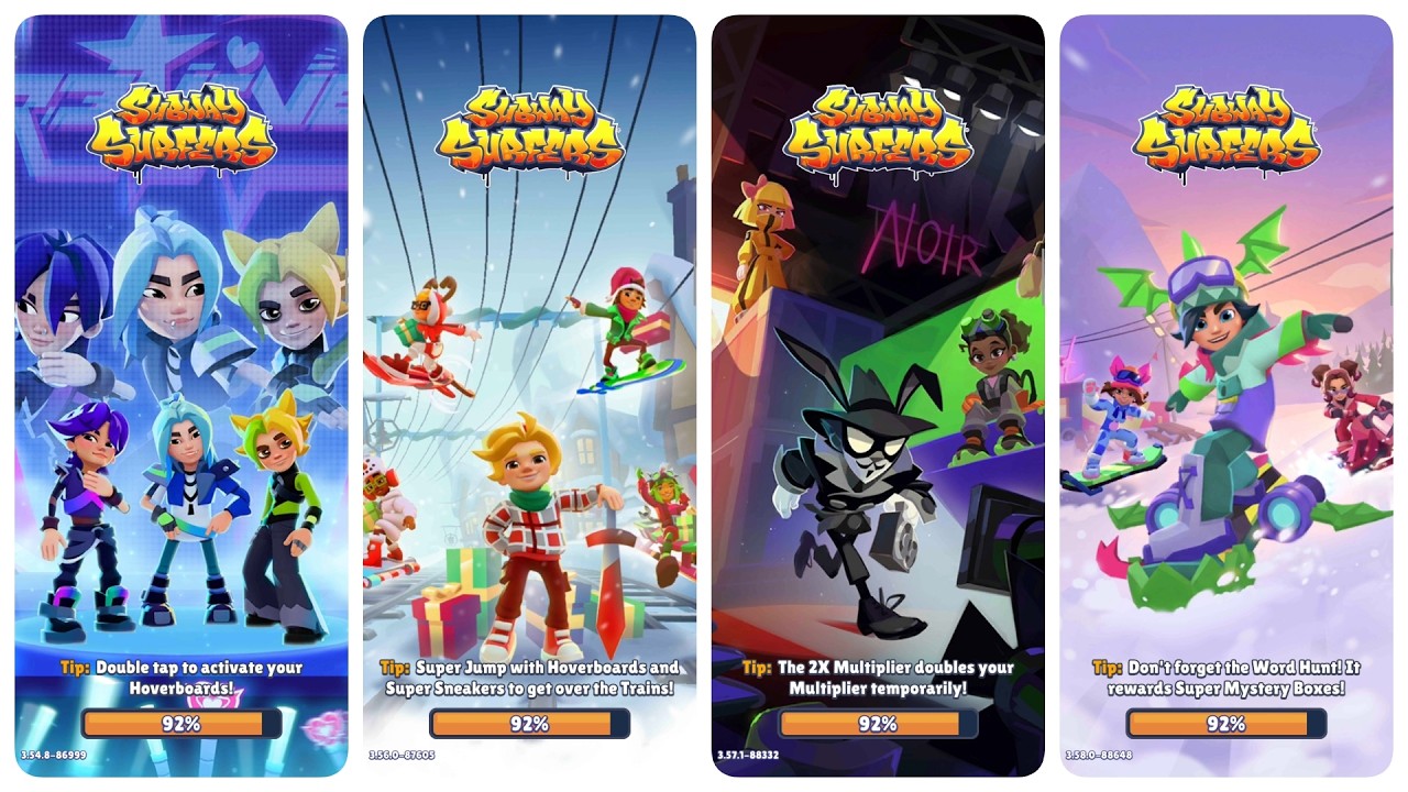 Subway Surfers Seoul 2025 vs North Pole 2025 vs Hollywood 2026 vs Winter Xtreme 2026