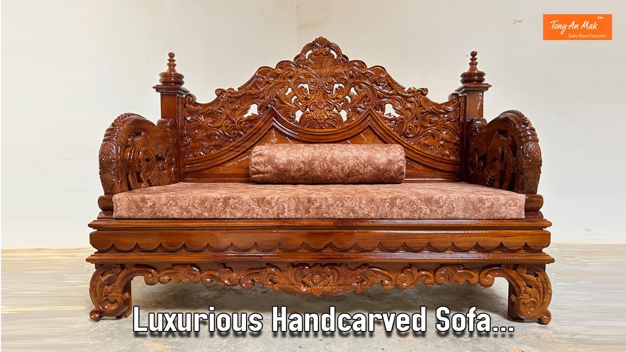 Amazing Teakwood🪵 HandCarved Sofa...‼️|| Tony An Mak || #luxuryhandcarvedsofa