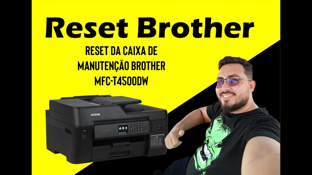 Reset da caixa de manutenção BrotherMFC-T4500DW