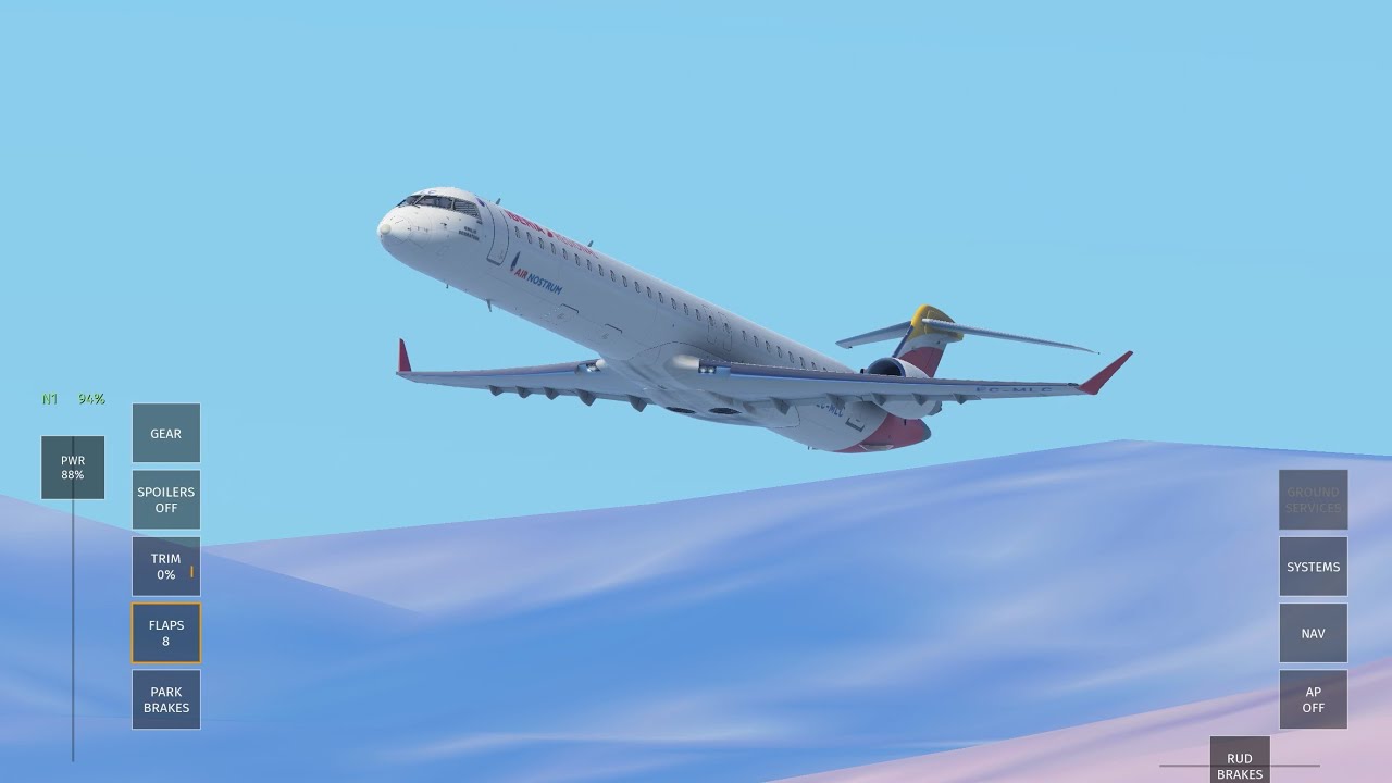 Infinite Flight- Madrid Barajas (LEMD) to Algiers (DAAG) Iberia Express (Air Nostrum) CRJ 1000