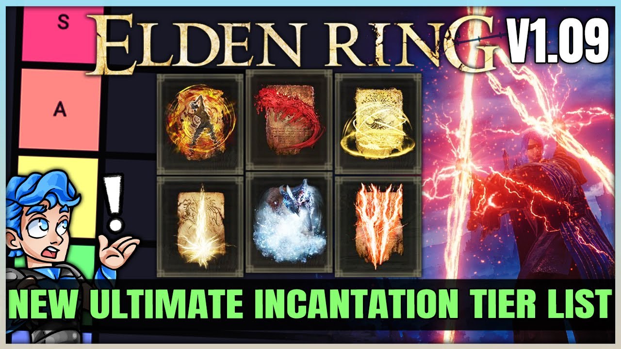 The New MOST POWERFUL Incantation Tier List - Best Highest Damage Incantations Build in Elden Ring!