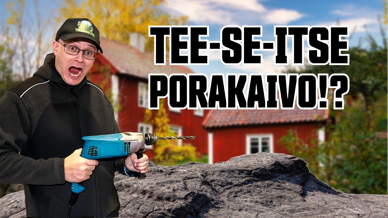 Rengaskaivo kuivana! PORAKAIVON TEKO ALKAA!