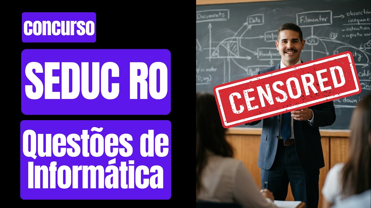 Concurso SEDUC RO - Noções de Informática Banca IBADE