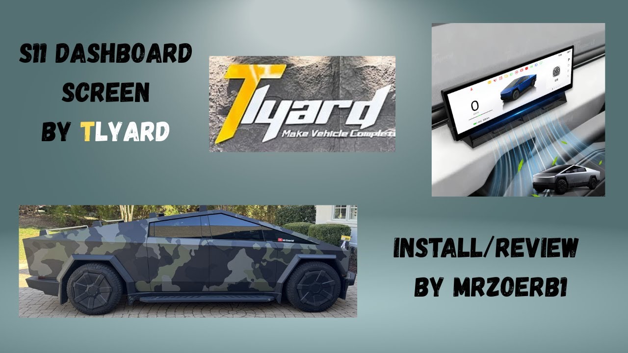 Экран приборной панели Cybertruck S11 от Tlyard