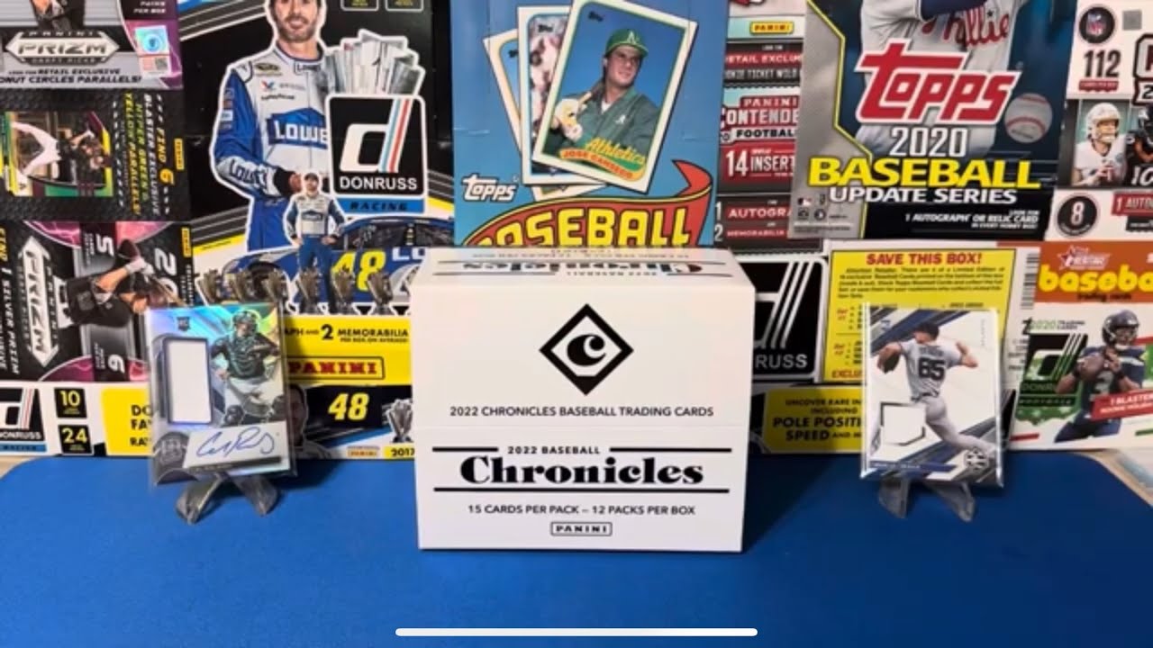 2022 Panini Chronicles Baseball Fat Pack Box. Insane Bobby Witt Jr Card!