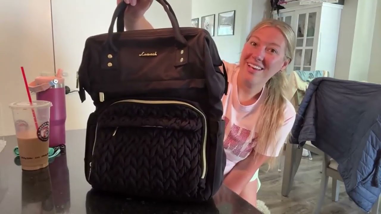 LOVEVOOK Waterproof Diaper Bag Backpack &ndash; Large Travel Baby Bag #BabyBag #ParentingEssentials