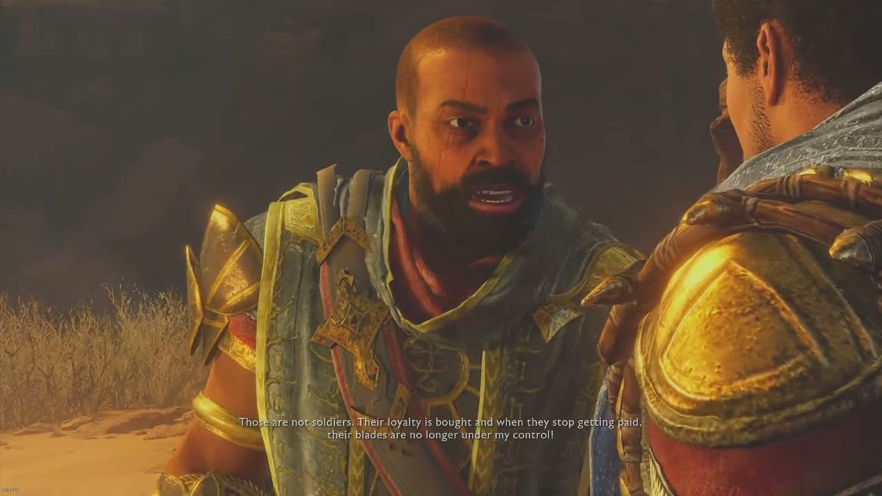Middle-Earth Shadow of War: Baranor Baits A Were-Worm Into Collapsing The Canyon Road cutscene