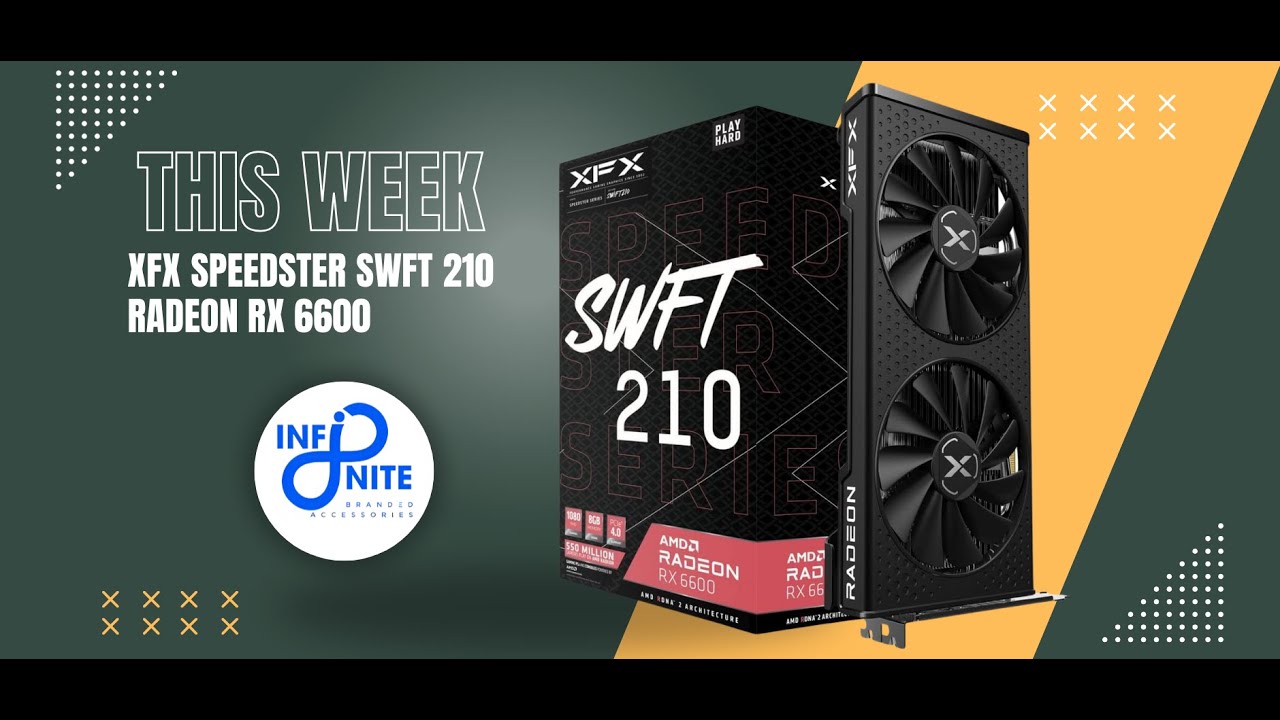 XFX Speedster SWFT 210 Radeon RX 6600 CORE 8GB GDDR6 Gaming Graphics Card