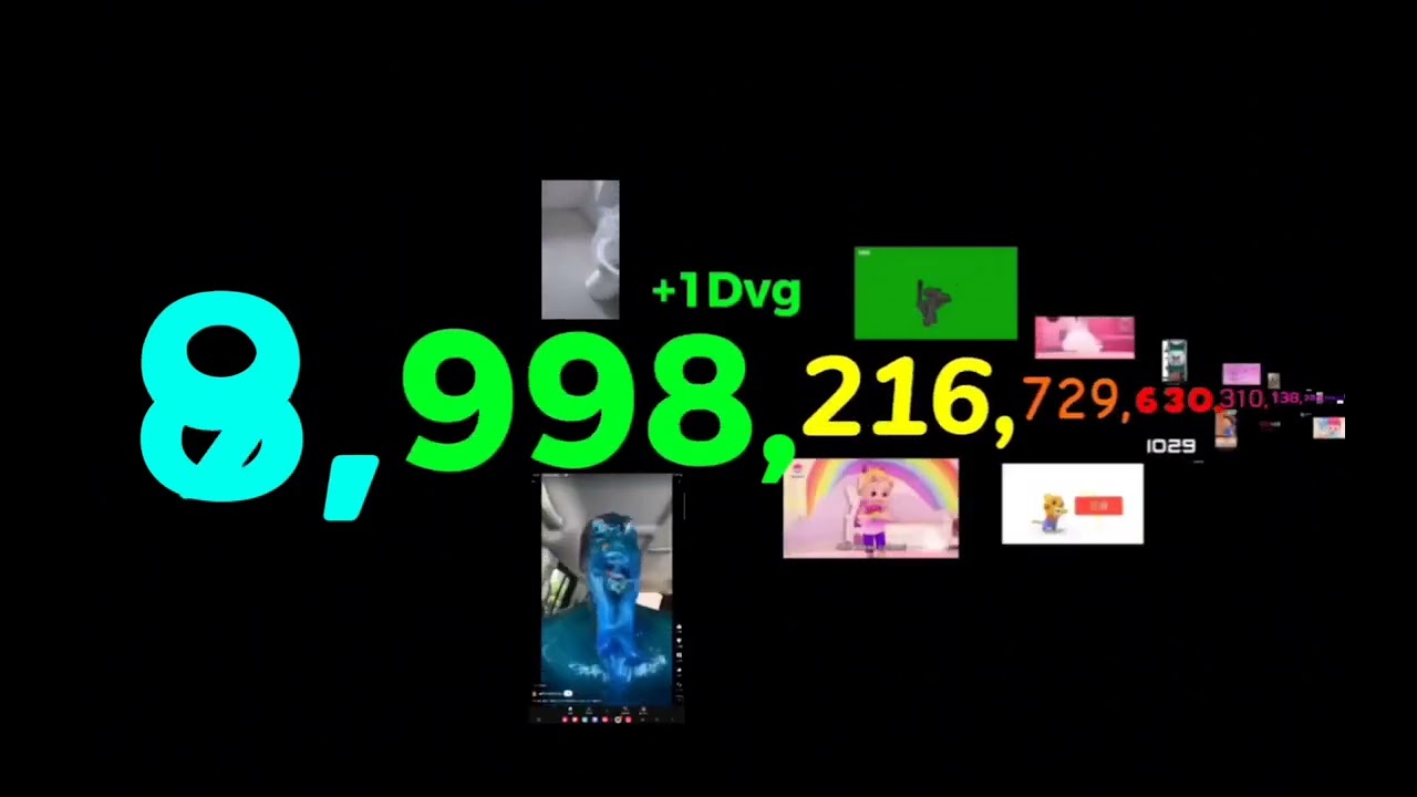0 to 1 Quinvigintillion with sound (10^78)