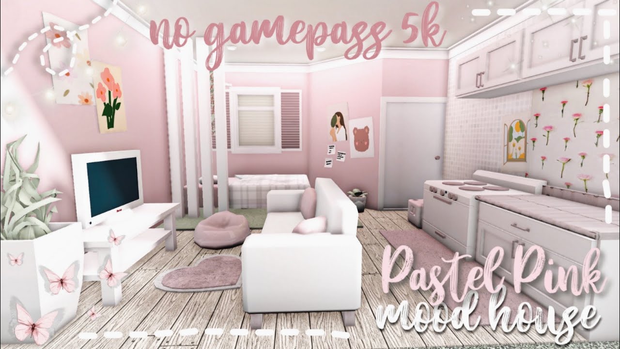 BLOXBURG: Pastel Pink Mood House 5k - no gamepass ♡