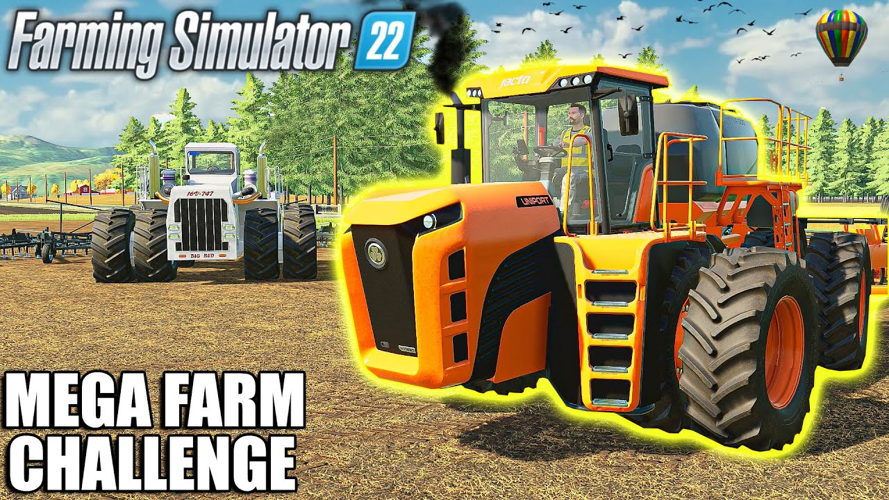 MEGA FIELDS PLANTING with THE BIGGEST SEEDER! (COSTS $800,000!) | MEGA FARM | Farming Simulator 22