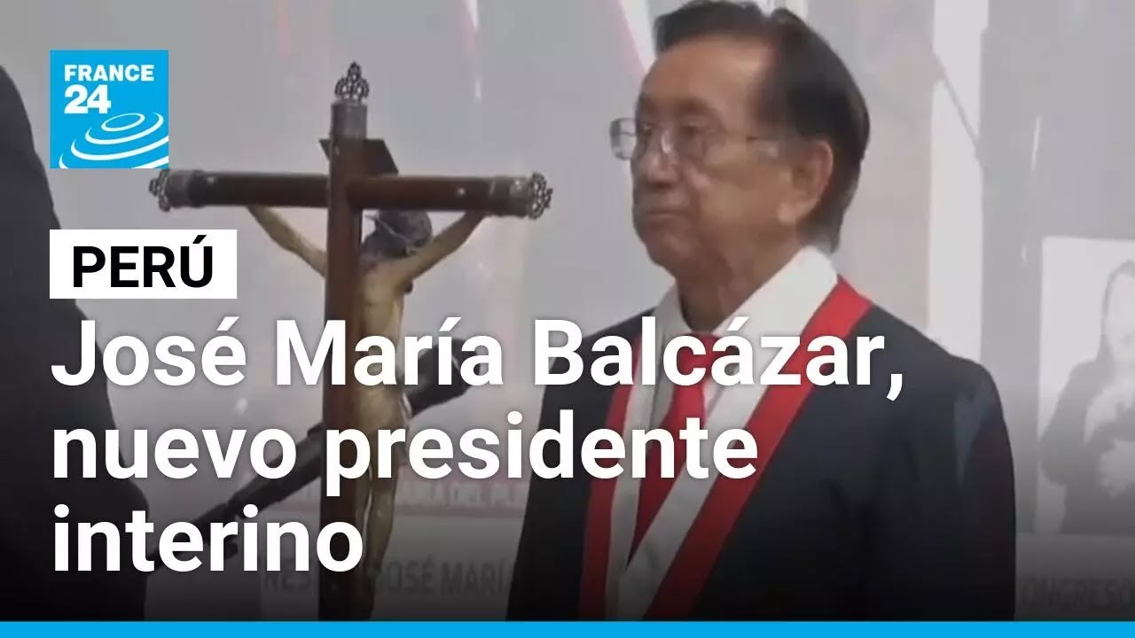 José María Balcázar, nuevo presidente interino de Perú tras destitución de Jerí • FRANCE 24