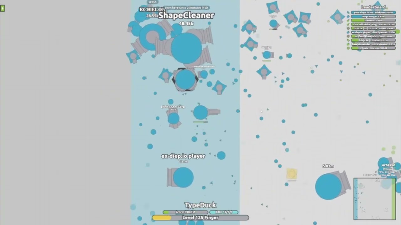 Growth Arms Race Highlights: 1M with the FINGER, 30+ Kills (Arras.io)