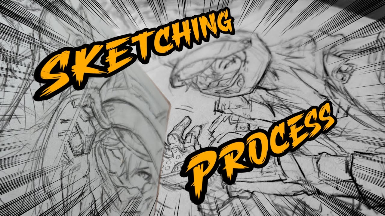 The art of Manga sketching from Rough Lines to Dynamic Sketch: My Manga Art Process!