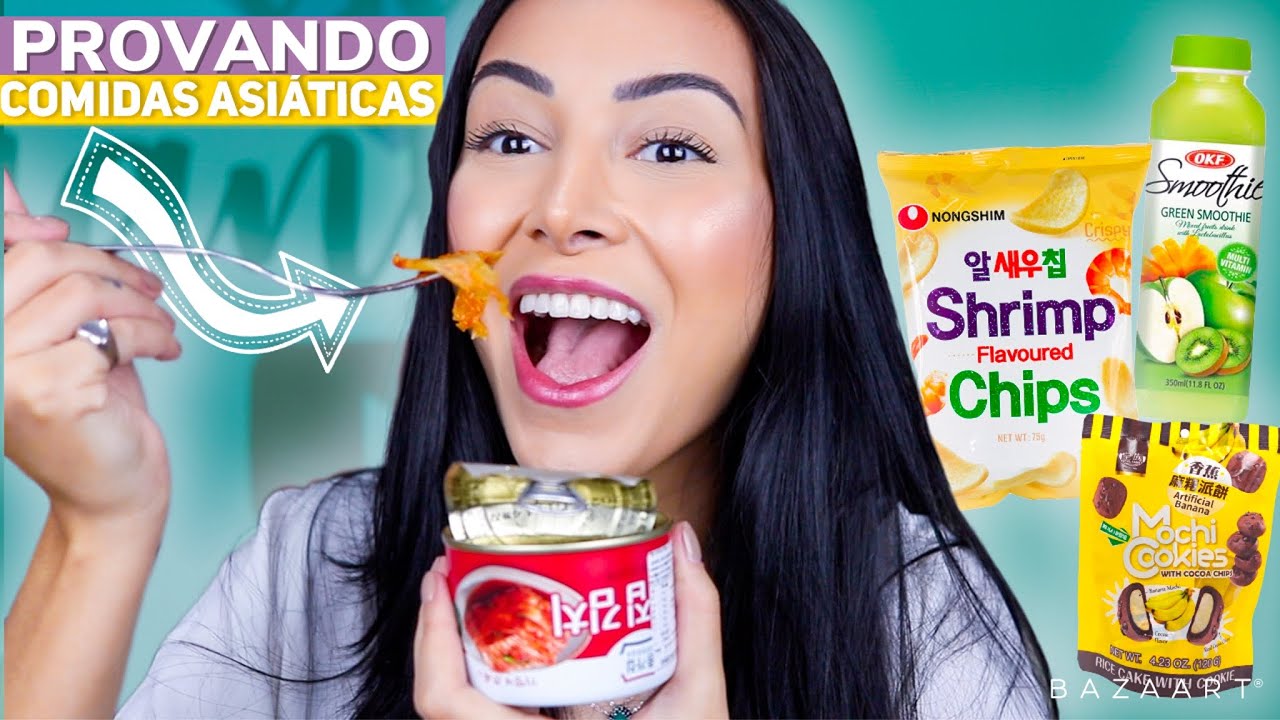EXPERIMENTEI KIMCHI E MAIS COMIDINHAS ASIÁTICAS
