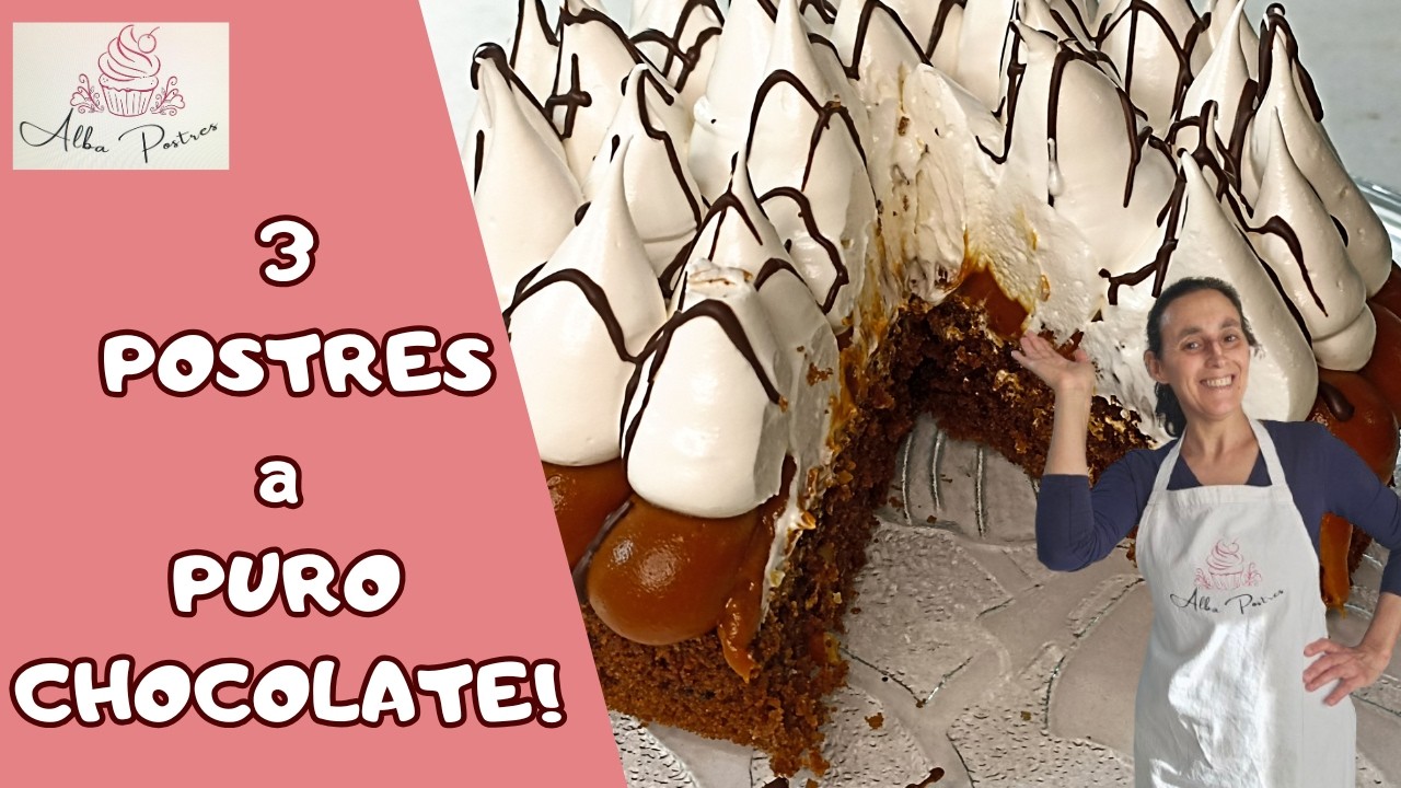 3 recetas de POSTRES CON CHOCOLATE, ricas, f&aacute;ciles y para esa ocasi&oacute;n especial !!