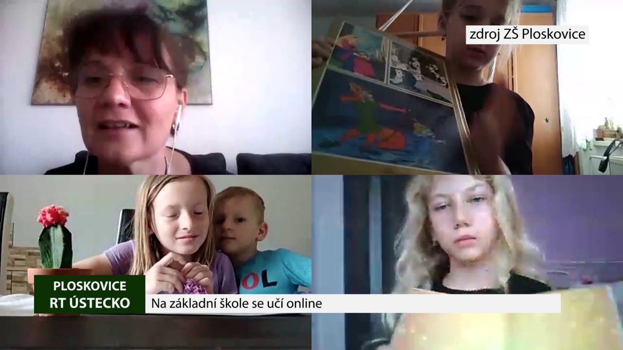 Ploskovice: Na základní škole se učí on-line