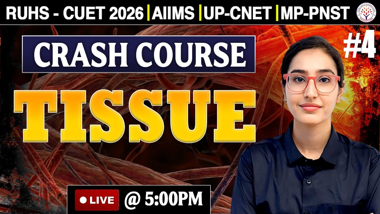 Tissue MCQ for BSc Nursing Entrance Exam | Types of Tissue | BSc Nursing Classes 2026