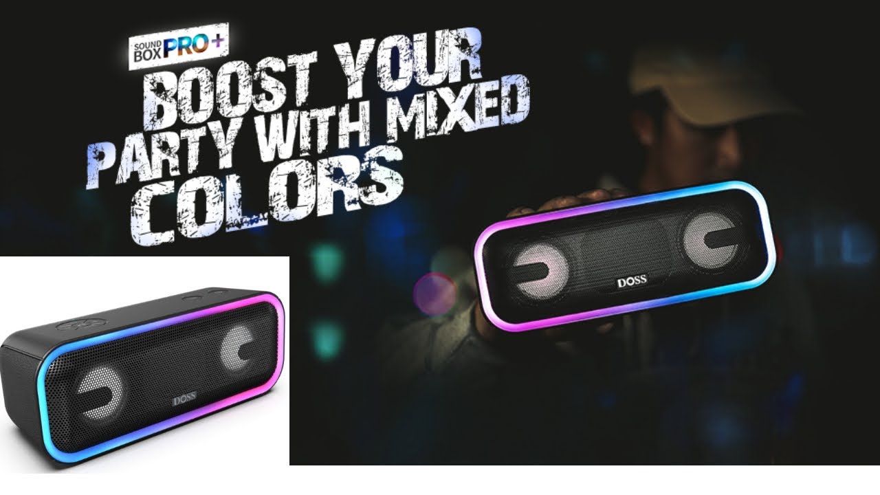 DOSS SoundBox Pro Portable Wireless Bluetooth Speaker with 20W Stereo Sound, Active Extra Bass