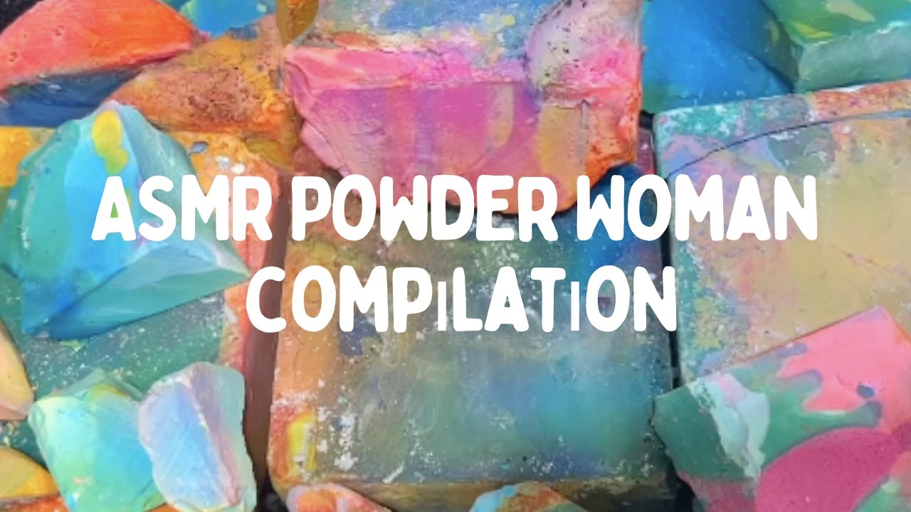 ✨🌈🤍  CREATOR SERIES PART 60 🍭✨🌈🤍  PLAIN & DYED GYM CHALK CRUSHING ASMR Powder Woman
