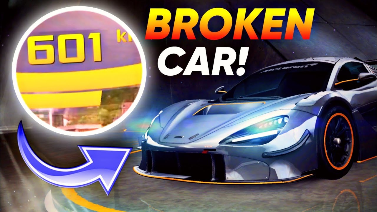 ASPHALT 8 BROKEN CAR *+600 KM/H* TOP SPEED BUG!! | Asphalt 8 New Car McLaren 720S GT3X Full Pro Test