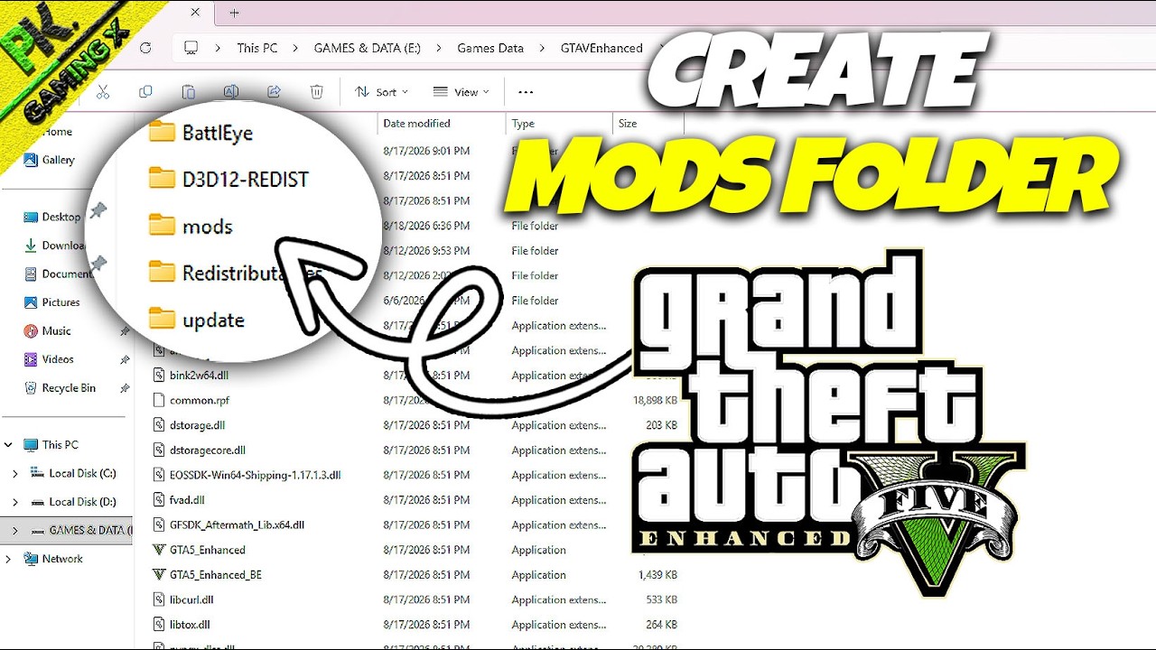 How To Make Mods Folder in GTA 5 Enhanced (2026) | GTA 5 Enhanced Mods Folder Tutorial