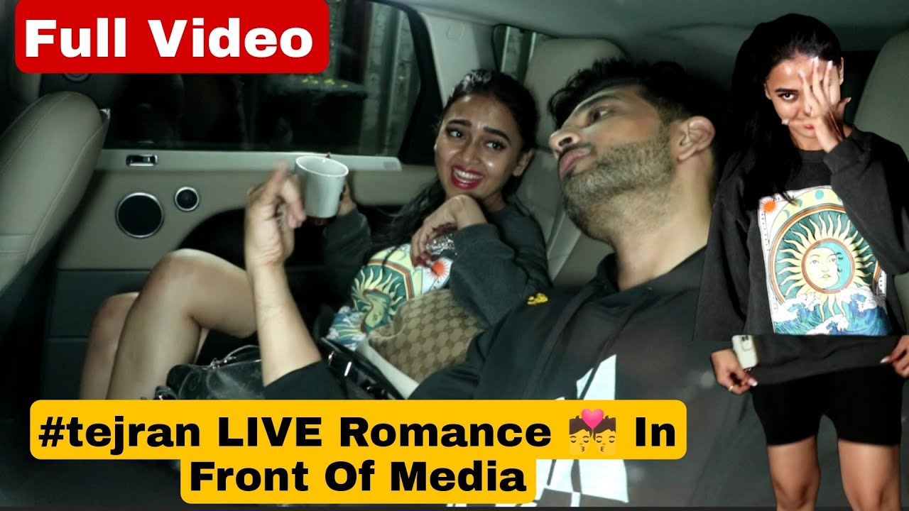 #tejran LIVE Romance 💏 In Front Of Media | Complete Video | Tejaswi Praksh & Karan Kundra Meet Up