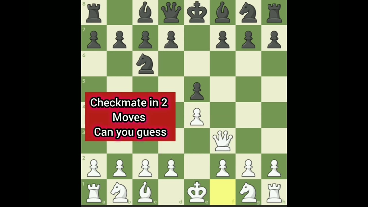 Checkmate in 2 moves easy simple method