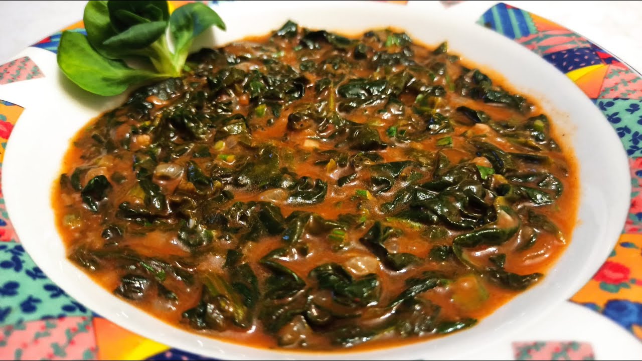 Spanac cu sos roșu, usturoi și lămâie | DE POST