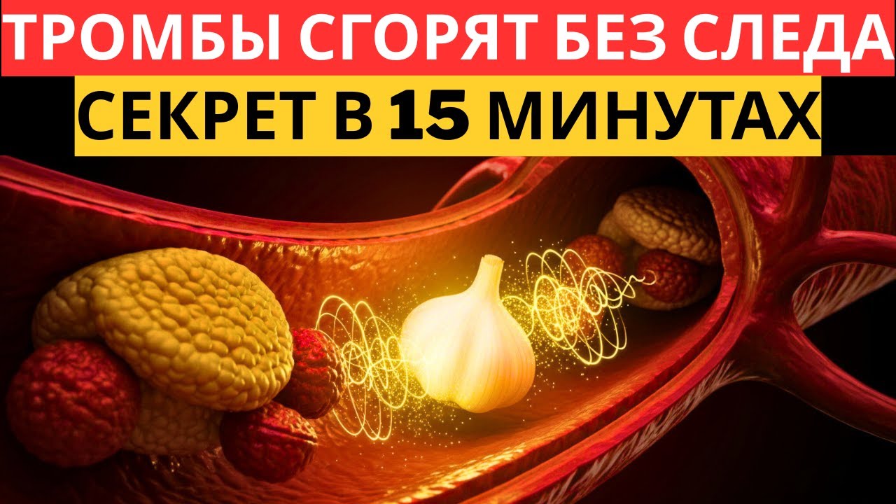 ЧЕСНОК-АГРЕССОР: Завари его ТАК, и «выжги» тромбы с бляшками в сосудах за 7 дней