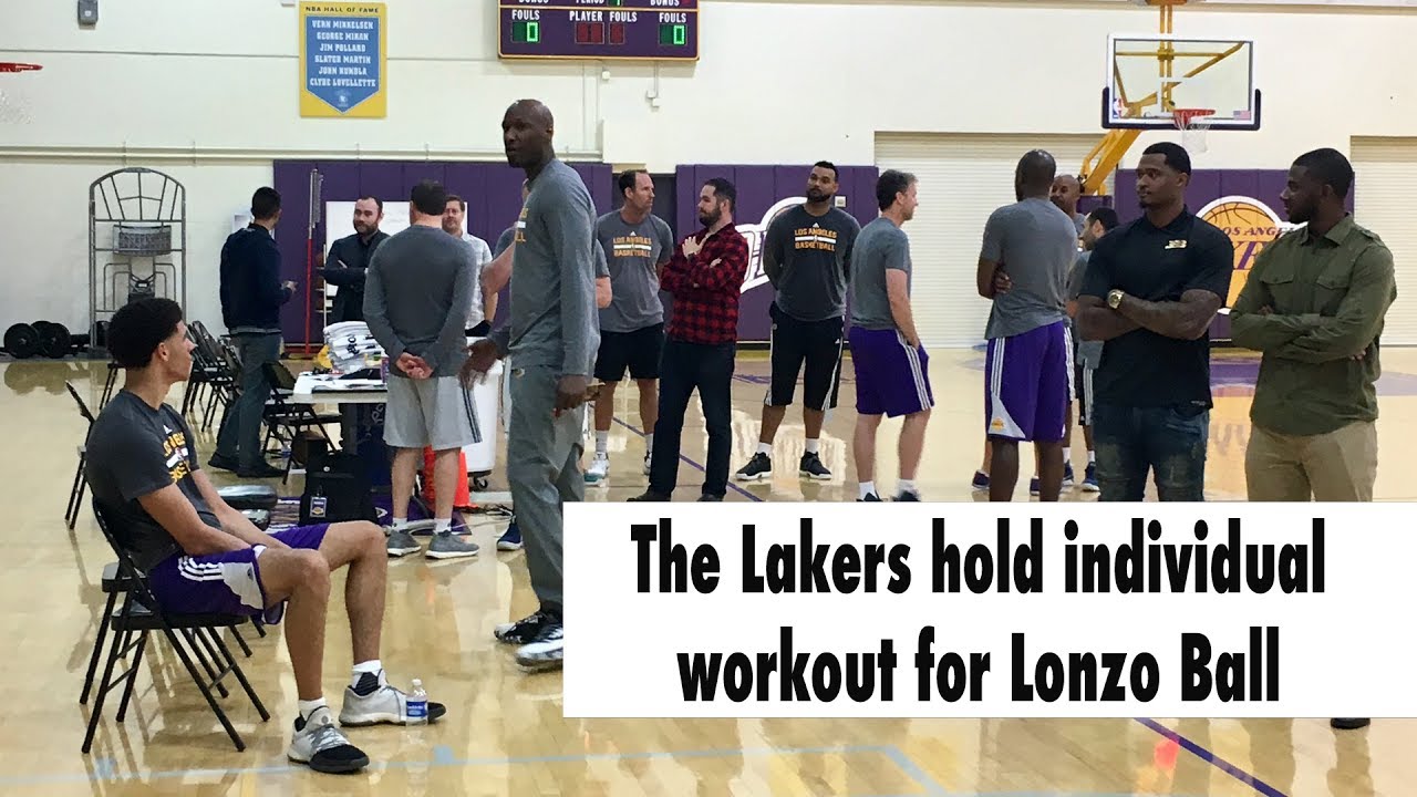 Lonzo Ball Works Out For The Lakers | Los Angeles Times