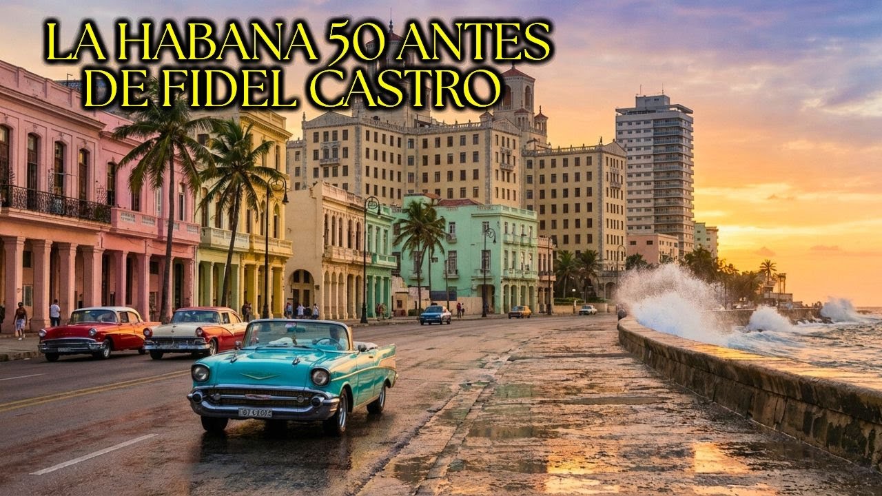 Cómo era La Habana en los años 50 antes de Fidel Castro ( Reconstrucción con IA )