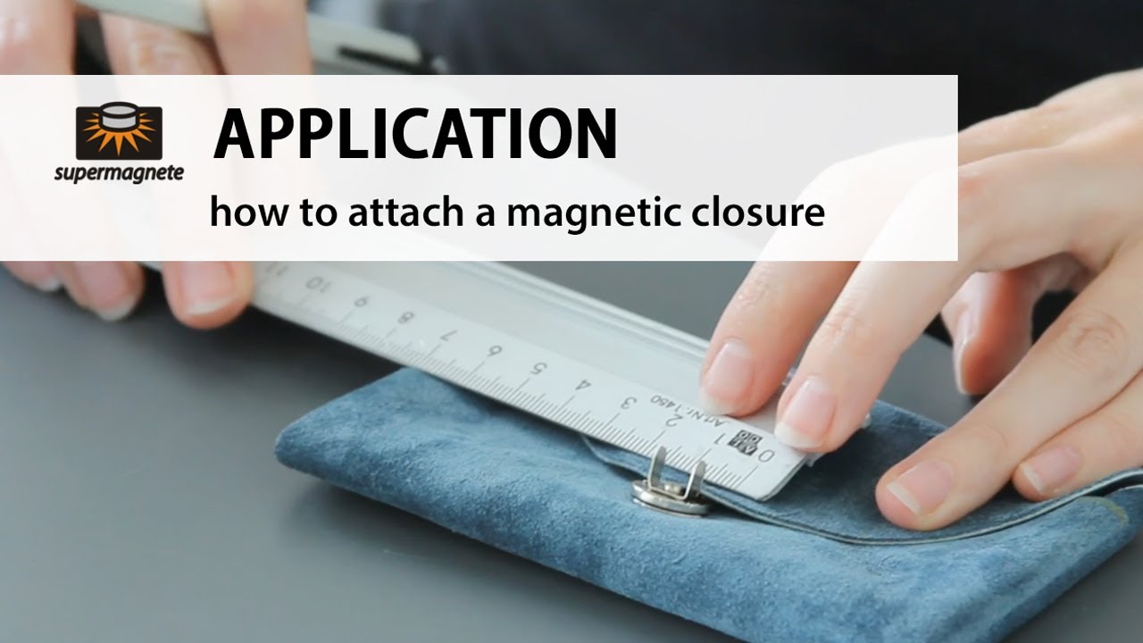 Wie bringt man einen magnetischen Taschenverschluss an? - supermagnete