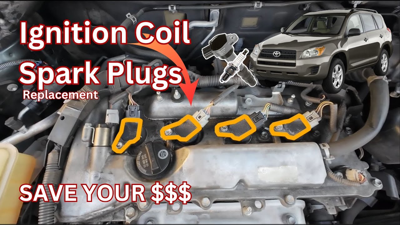 Toyota RAV4 (2006–2012) Spark Plugs & Ignition Coils Replacement | Misfire Fixed! Easy DIY