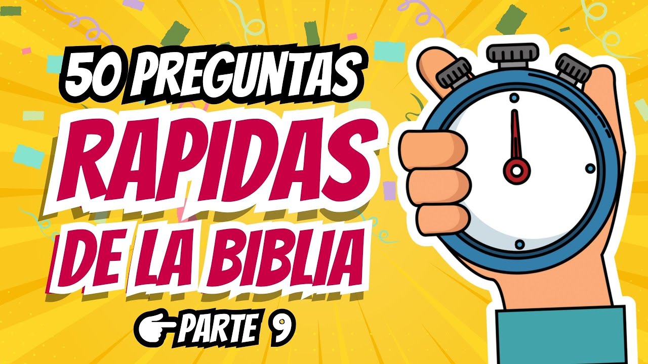 50 PREGUNTAS RÁPIDAS DE LA BIBLIA #9🧠| TEST BÍBLICO