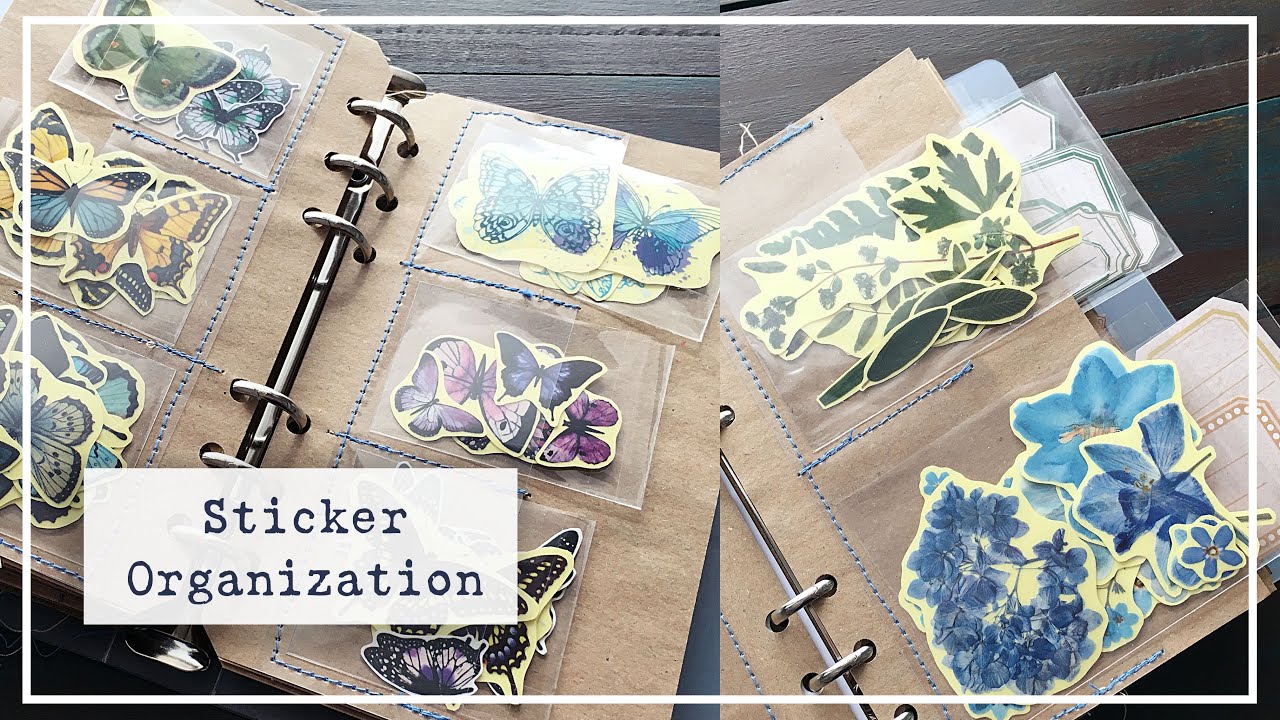 How I Organize Die-Cut Stickers | Organization Idea For Die-Cuts & Stickers in Binder