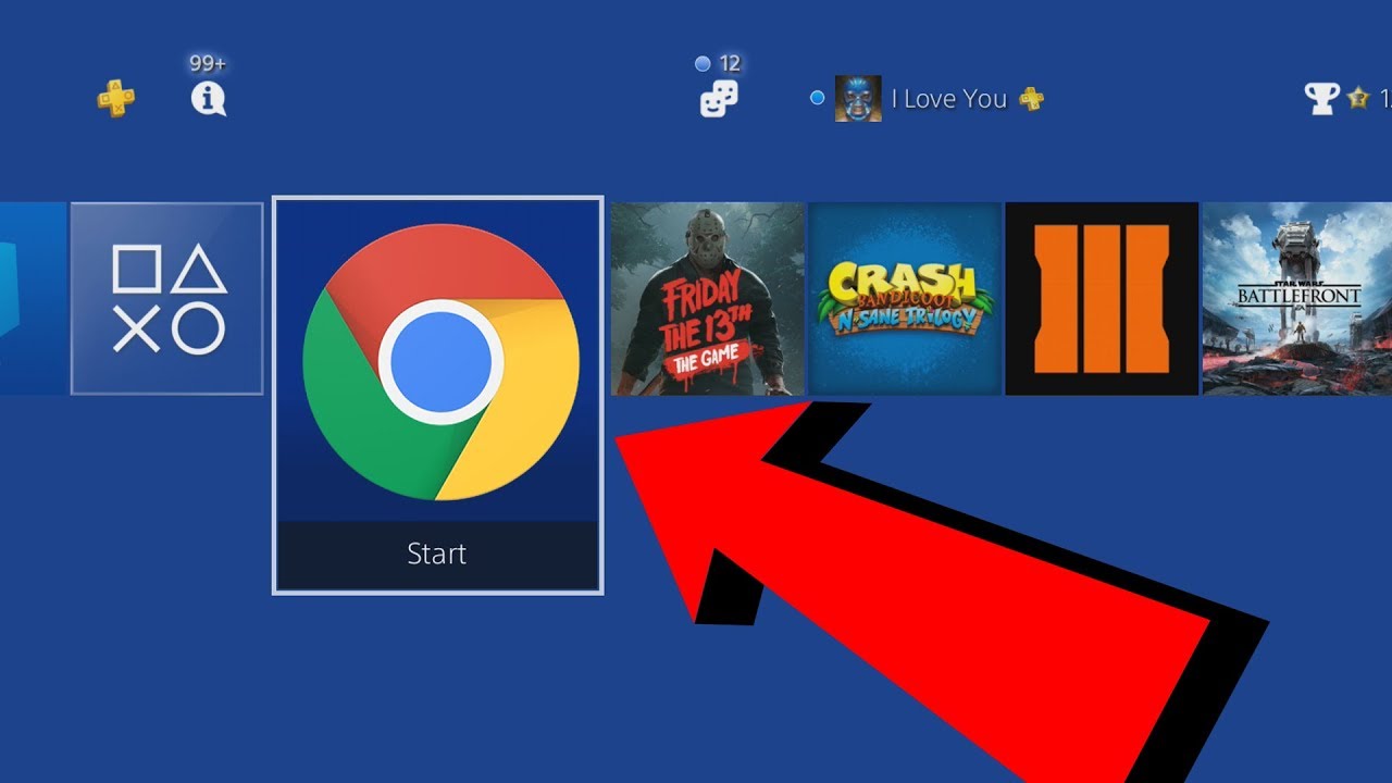 что произойдет, если загрузить интернет-браузер на PS4?