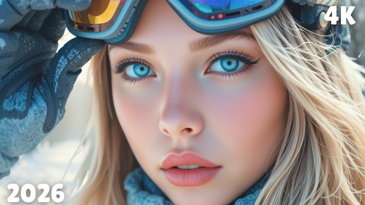 Snowy Deep House Nights 2026 🌌 Relaxing Chill Mix | 4K TV