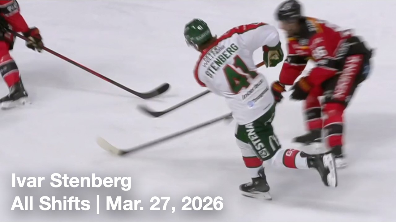 Ivar Stenberg (FRO41) | All Shifts | Frolunda HC vs. Lulea HF (SHL) | 3 27 26